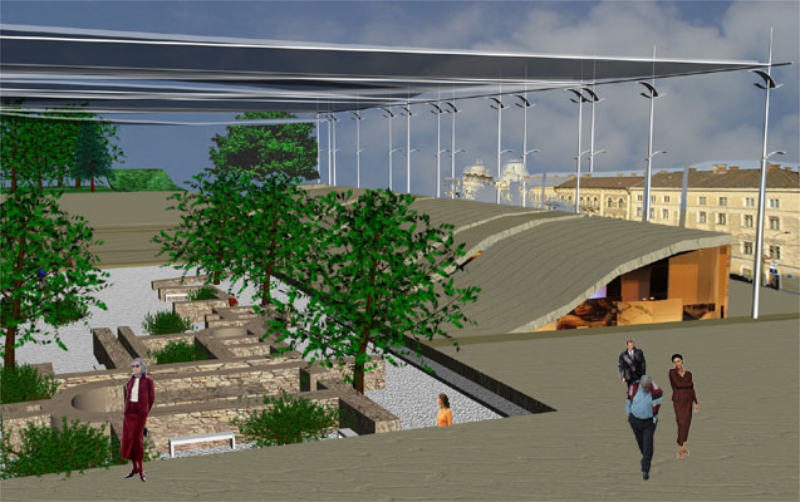 Aménagement de la place centrale - Cluj
Romania, Dragan Architecture, Paris, 2005